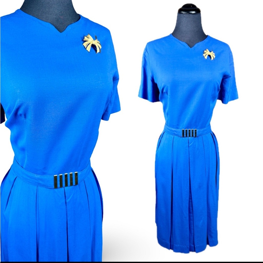 Vintage 1960s blue dress
